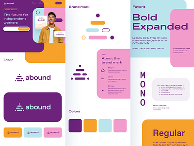 Abound b2b brand brand agency brand book brand designer brand guide brand studio branding icon iconography logo logo designer saas ui website