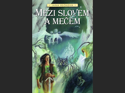 Mezi slovem a mečem / Book cover book cover typography