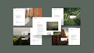 From Content to Experience branding createdincluj design holiday minimal places simple travel web website