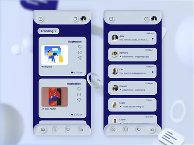 Studio Concept App app design app ui design figma lifestyle modern ui neomorphism portfolio app trending ui ui ui design ui projects uiux