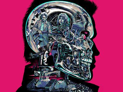 The Terminator: Licensed Alternative Film Poster adobe illustrator alternative film poster alternative movie posters arnold schwarzenegger christopher cox entertainment film branding film posters illustration key art movie branding movie posters schwarzenegger terminator terminator 1 the terminator vector vector art