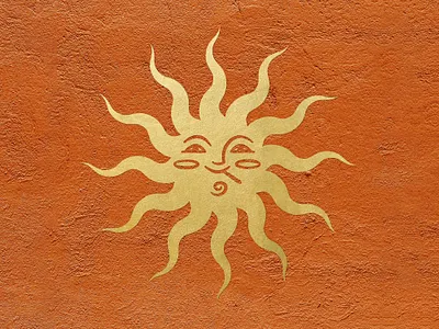 High Desert Sun branding cannabis gold leaf high desert hookah illustration logo los angeles packaging sun weed