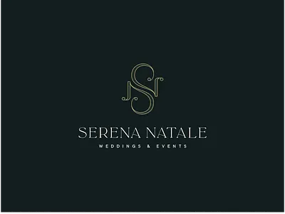 Serena Natale - Weddings & Events branding design illustration illustrator lettering logo monogram typography vector
