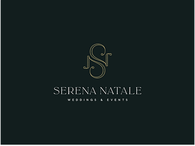 Serena Natale - Weddings & Events branding design illustration illustrator lettering logo monogram typography vector