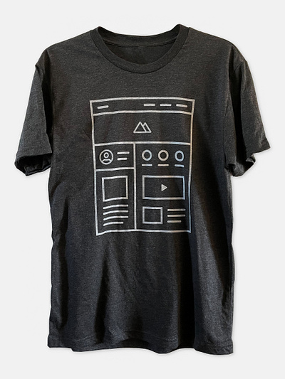 The Wireframe Tee illustration t shirt ui design ux ux design uxui web design wireframe wireframes