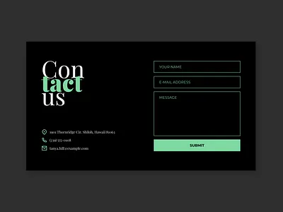 Daily UI #028 - Contact us branding contact contact us dailyui design figma ui ux