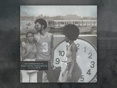 INTLMC - Single Cover art album cover collage collage art cover art design graphic design hip hop mixed media photoshop rap record cover retro soul vintage