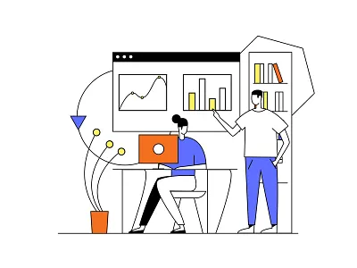 Google.Illustration discussion graphic design illustration office team teamwork