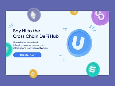 Umee coin logo 3d app branding coin crypto design graphic design landing logo typography ui ux vector