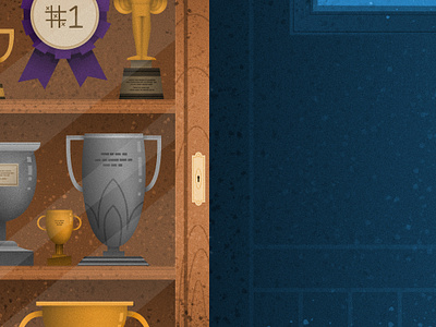 Puzzle Society - Awards awards canadian artist games graphic design high score illustration puzzles retro trophies vector art vintage yeg