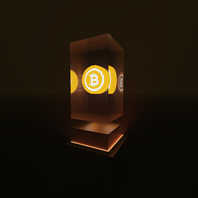 Monoliths - Bitcoin 🌌 3d 3d art art bitcoin blac black cripto coin crypto cryptocoin cubic design ethereum illustration monolith voxel voxel art yellow