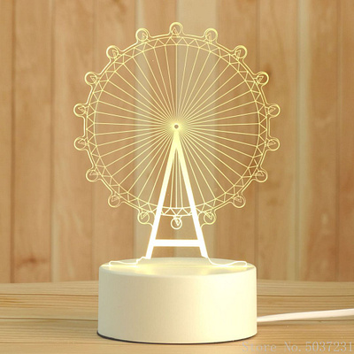 Optical Unique Illusion LED 3D Lamp 3d design illustration motion graphics product typography