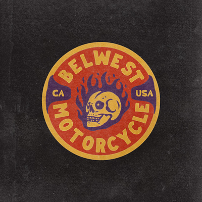 Belwest Badge angonmangsa badge badges branding clothing design graphicdesign hand drawn illustration logo logodesign merchandise motorcycle music streetwear tshirt vector