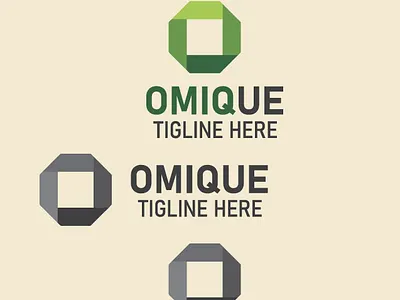 OMIQUE abstract branding business company logo company logo template craetive creative logo design flat gradient green inspirations logo minimal modern professional stream template vector yellow