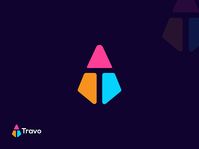 travo abstract logo business logo colorful logo creative logo design flat logo logo logo and branding logo design logotype minimalist logo minimlal logo modern creative modern logok traveling travo logo unique logo