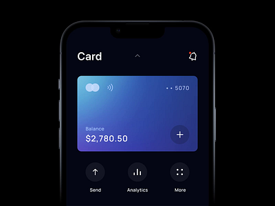 Online banking – Mobile App Animation 🌑 animation app app design bank banking clean ui dark mode dark ui design figma graphic design ios mobile app mobile design motion graphics online banking ui ux