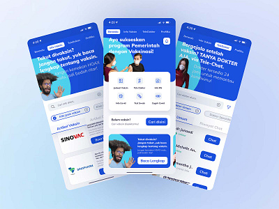 Vacination App covid health ui ux vaccines