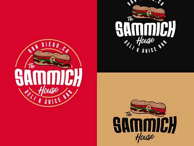 Sammich House Branding branding design illustration logo vector