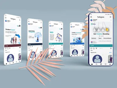 Creative Branding Ads 3d branding creative marketing graphic design illustration instagram