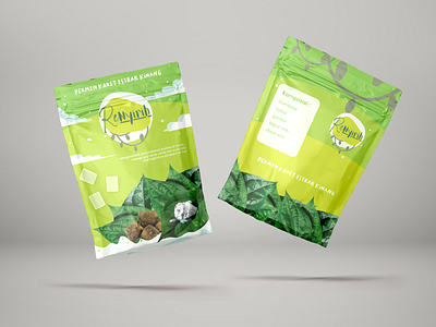 Renyirih Gum Packaging branding design green herbal indonesia kinang packaging