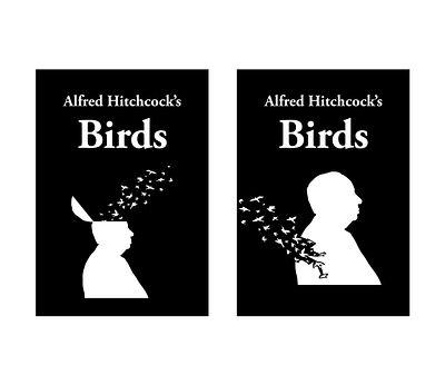 Birds Alfred Hitchcock poster design film graphic design hitchcock horror movie poster poster design thriller typography