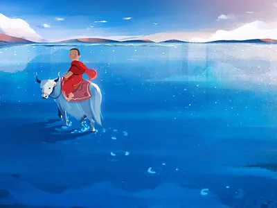 yak boy illustration