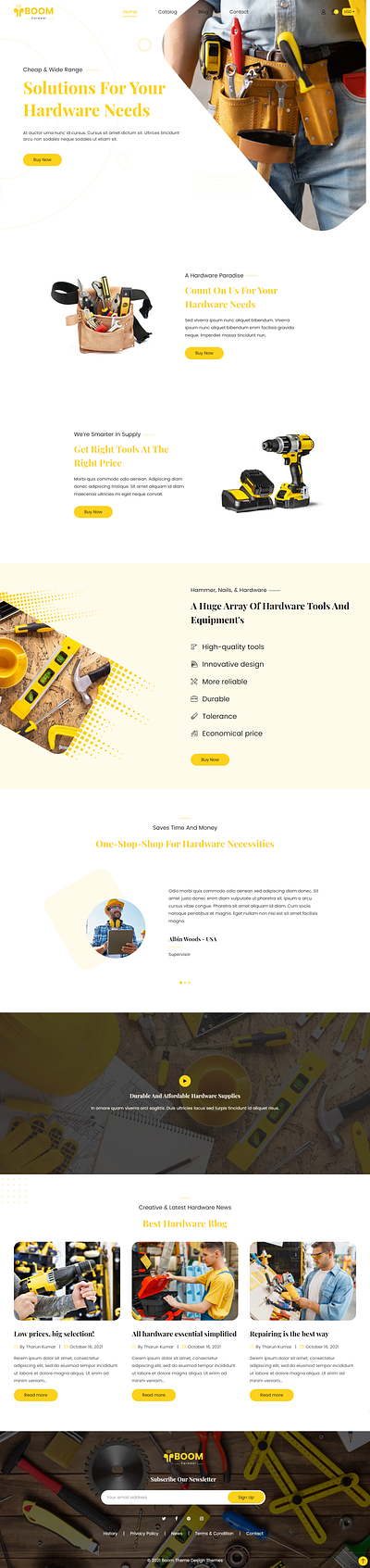 Handyman (Bumblebee) Shopify Theme ecommerce responsive shopifytemplate shopifytheme theme web design webdeveloper website website design websitedesigner