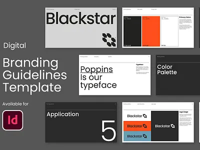 Branding Guidelines brand guideline brand manual brand style brochure clean creative design minimal presentation style guide