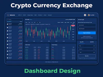 Cryptocurrency Exchange & Financial Dashboard Design admin crypto crypto currency cryptocurrency dashboard design exchange financial financial dashboard