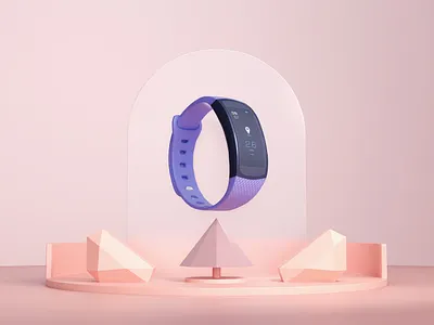 Fitness Band product render 2 3d art 3d design 3d product render 3d render abstract 3d illustration product render