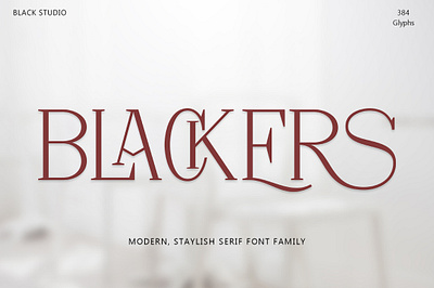 Blackers alternates display elegant fashion ligatures magazine sanserif serif stylish typography vintage