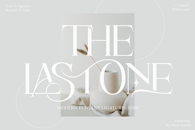 The Lastone bloger display elegant fashiont font graphic design logo design logo type magazine sanserif serif stylish type design typography vintage