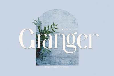 Granger Ligature Serif Typeface vintage