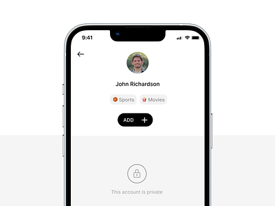 Circles Private Account account app brand design friend iphone iphone 13 picture private profile request send send friend request site ui ux