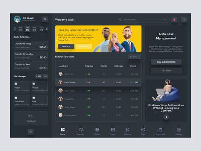 Dashboard Design admin admin panel admin theme admin ui analytics cards dark theme dark ui dashboad dashboard grid view interface sidebar uiux user user dashboard user interface