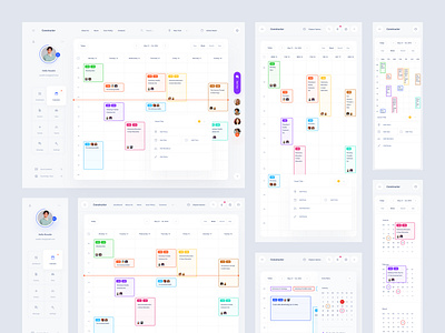 Responsive Calendars UI Kit calendar dashboard figma responsive sketch xd