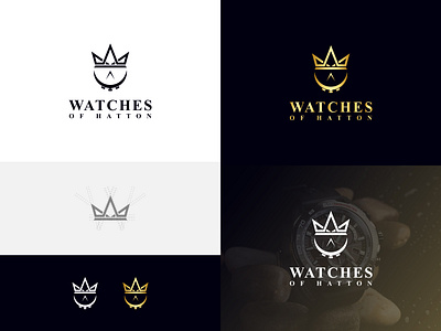 LOGO DESIGN FOR WATCH SHOP best logo 2021 branding creative logo crown logo design graphic design logo logo design logomaker logomark logos logotype luxury logo luxury watch shop minimal minimal logo minimal logo design minimalism minimalist logo designer watch logo