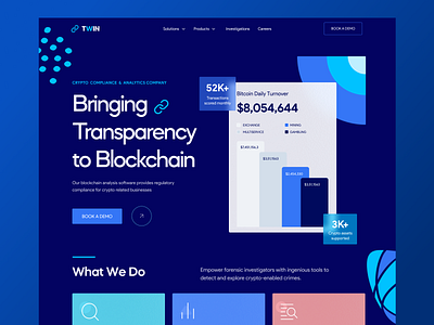 Blockchain Website Concept bitcoin blockchain crypto cryptocurrency cryptowebsite defi ethereum ico investment landingpage metamask nft nft design nft landingpage token transaction wallet webdesign website website concept