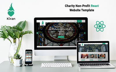 Charity Non-Profit react Template branding charity donation graphic design graphics design logo ngo people web design website development