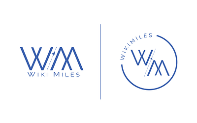 Wikimiles Logo Redesign branding design illustration logo minimal