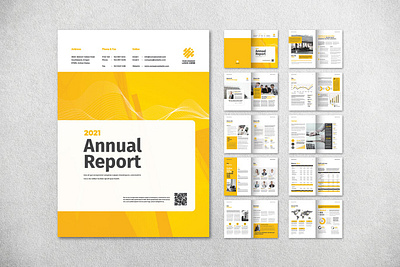 Annual Report a4 agency annual annual report brochure business catalog company corporate design editorial indesign letter lookbook magazine minimal proposal report simple template