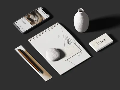 Krea Scene Creator brandguidlines brandidentity branding creativemarket creator kit design mockup