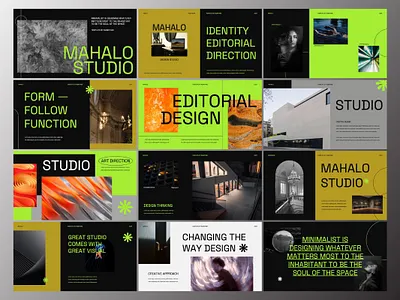 Creative Presentation creative design exploration layout pitchdeck presentation slide studio typography ui