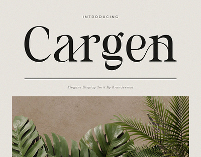 Cargen – Elegant Ligature Serif display font font fonts layout logo font luxury font modern font sans serif serif social media type design typeface typography