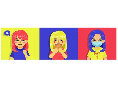 ASPECTS OF MYSELF chuckle hungery illustration nigaoe pop art portrait にがおえ 似顏繪