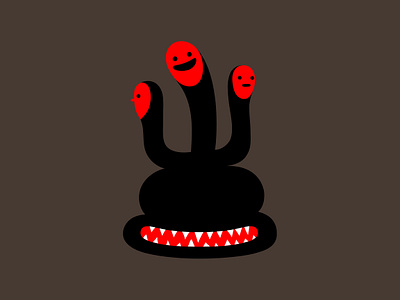 oh, it’s you again alien cartoon character design dribbble happy illustration mascot monster plant smile