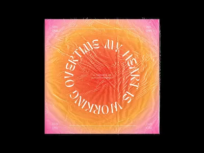 MIXTAPE-COVER-002 album artwork album cover branding cd cover clean design flat gradient illustration minimal mixtape neon psychedelic vector