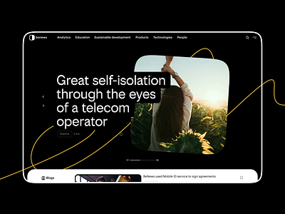 BeNews Media Portal animation design portal ui ux web webdesign