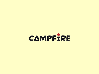 Campfire Company Logo adobe illustrator adobe photoshop branding camp fire graphic design logo logotype design minimal