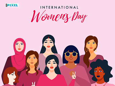 International Women's Day banner graphic design header international womens day poster social media post vector art vector design vector graphic women character women empowerment womens day womens day design